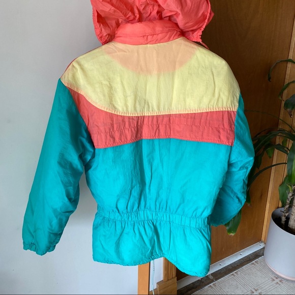 Vintage 80s Pastel Ski Jacket - Picture 4 of 10